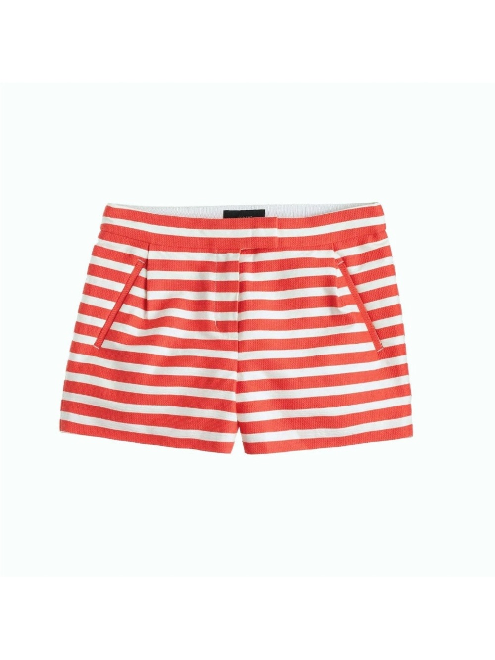 J crew Striped Orange and White Women’s Shorts 00